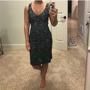 Missoni Dress 38 Laser Cut Lace Ombre Gradient Green Black Luxury